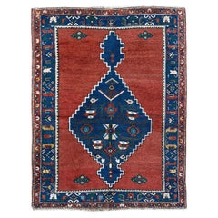 Terrakotta Kaukasisch - • Vintage Wool Tribal Scatter / Akzentteppich - • 5′×7′ - • 1930s Terrakotta Kaukasisch - • Vintage Wool Tribal Scatter / Akzentteppich - • 5′×7′ - • 1930s