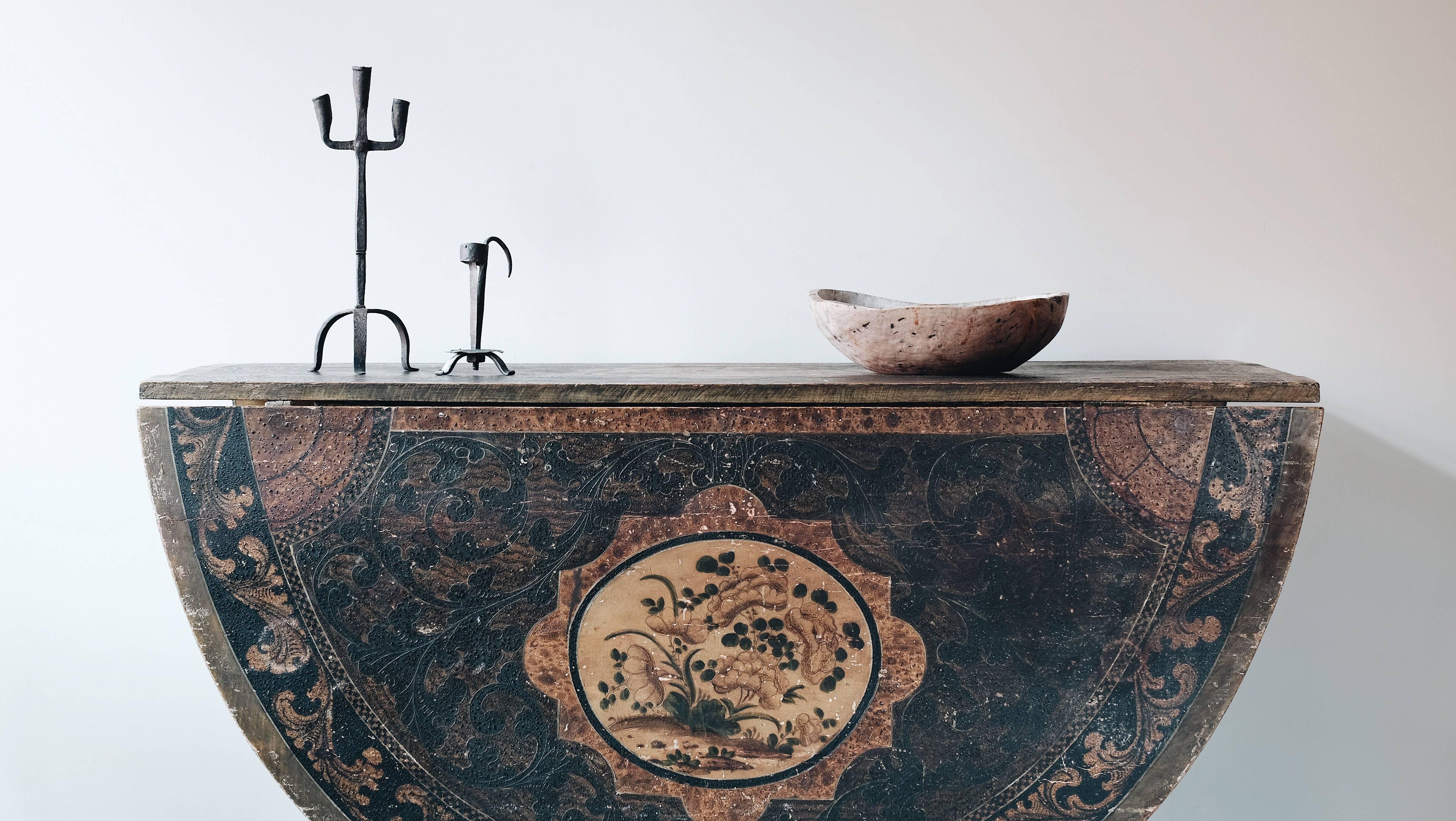 18th Century Swedish Baroque Table In Good Condition In Allerum, SE