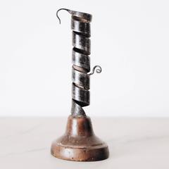 18th Century Swedish Spiral Twist Candleholder