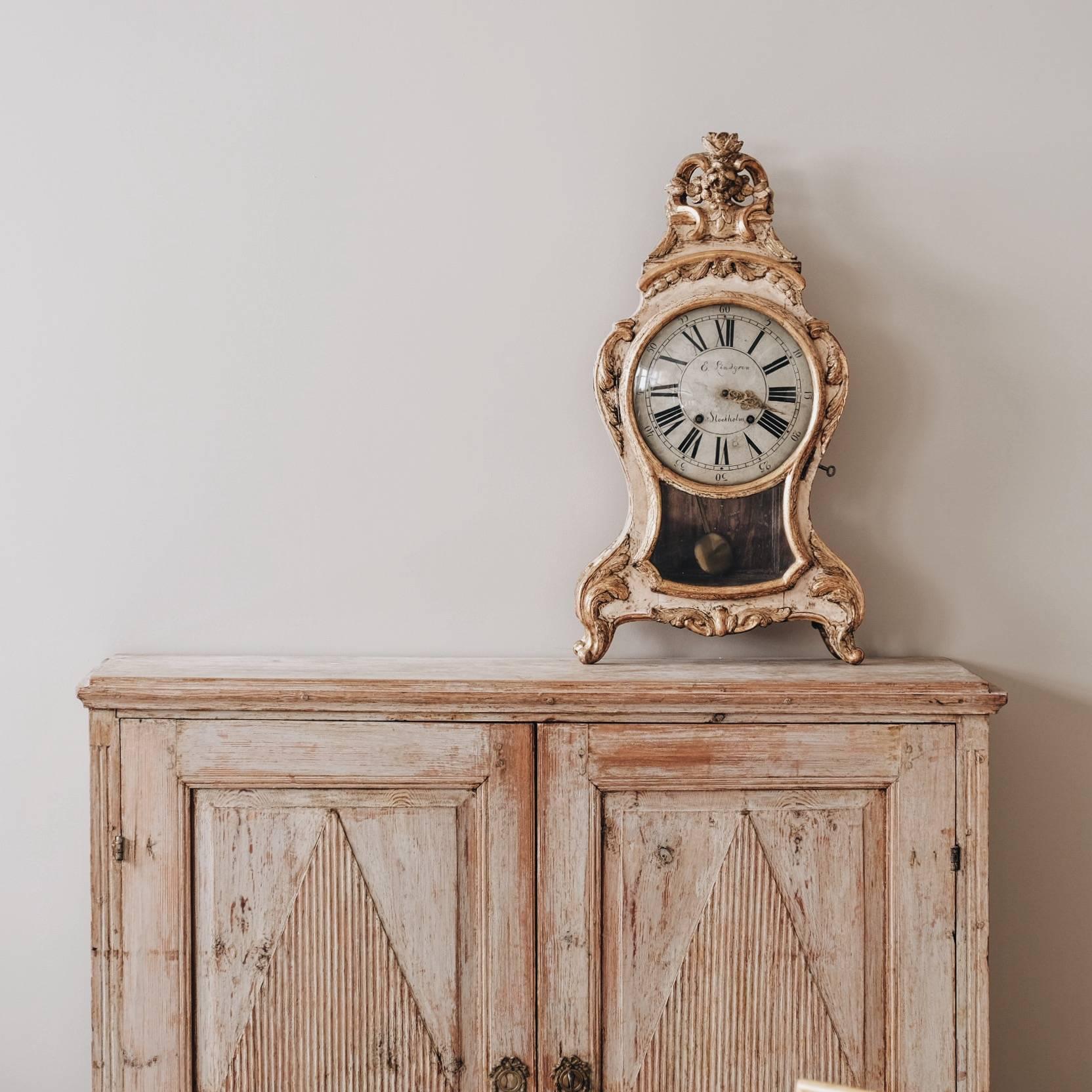 18th Century Swedish Rococo Console Clock 2