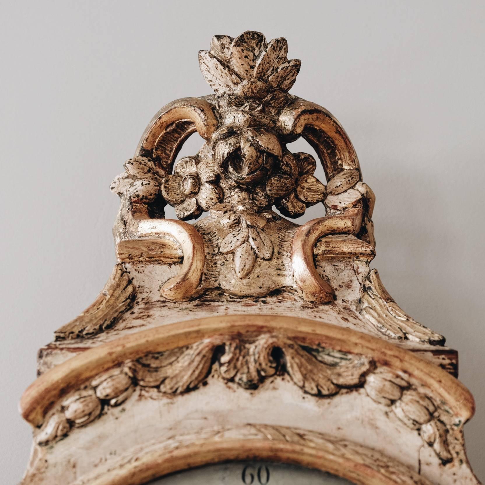 18th Century Swedish Rococo Console Clock 3