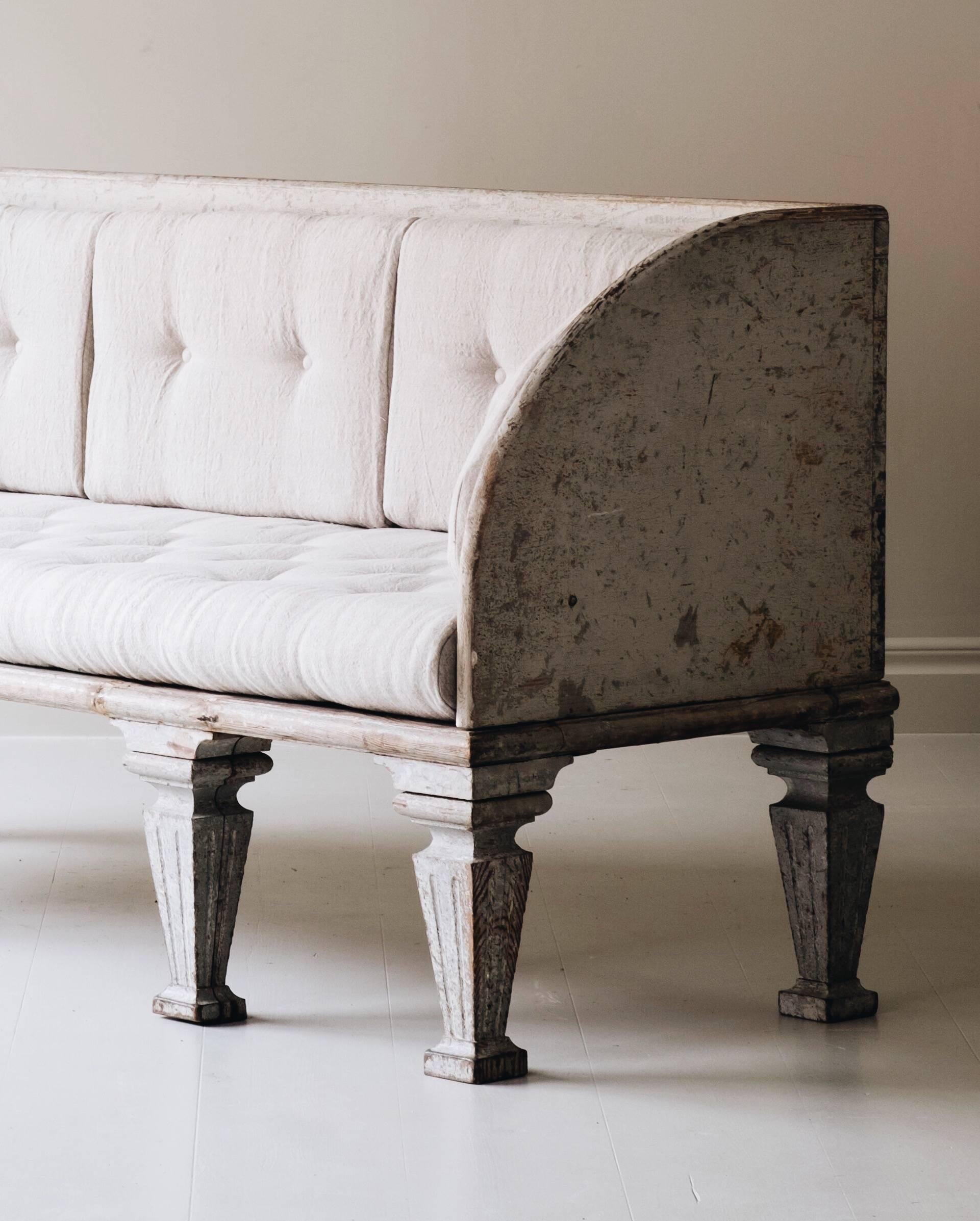 Painted 19th Century Gustavian Sofa