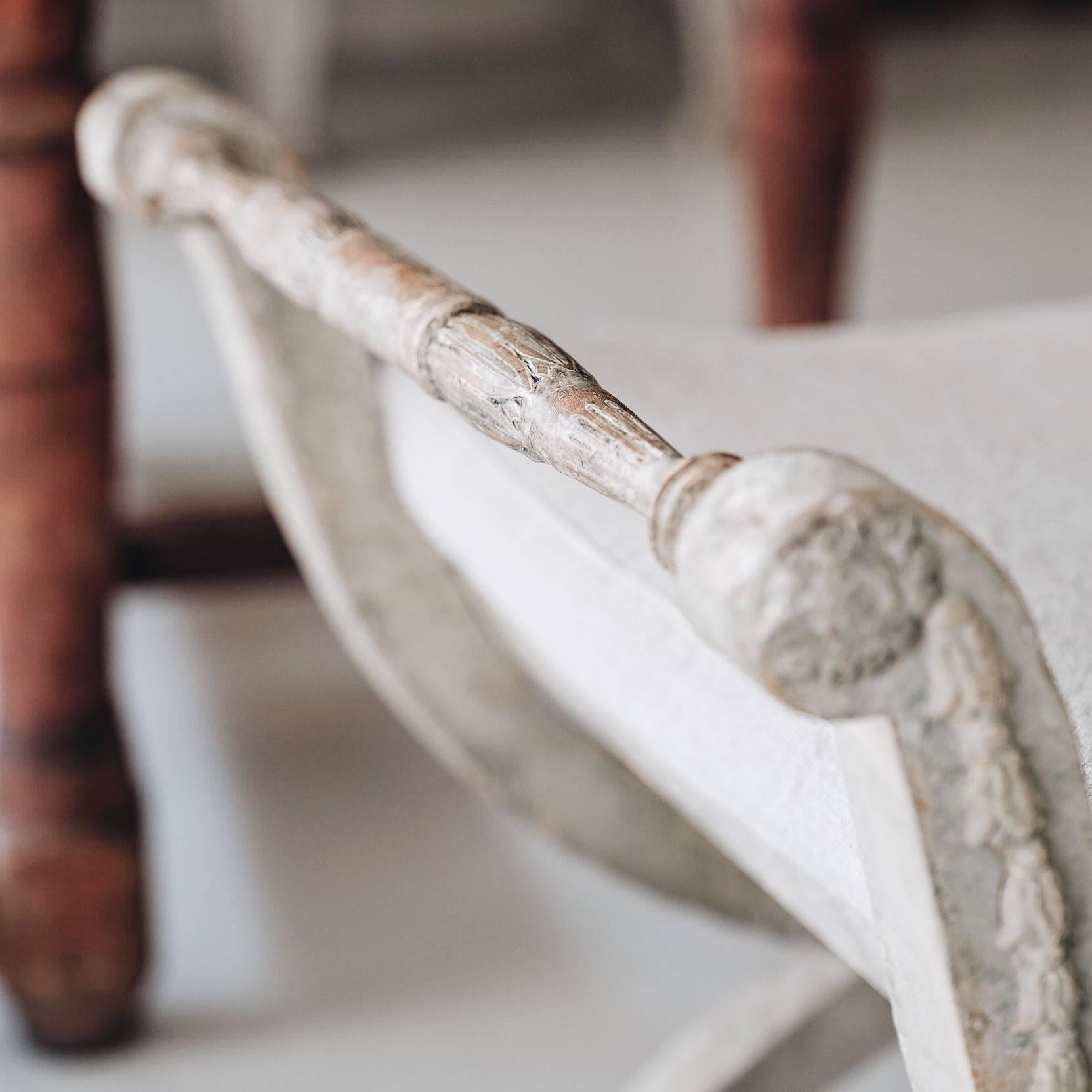 Swedish Pair of 19th Century Late Gustavian Stools