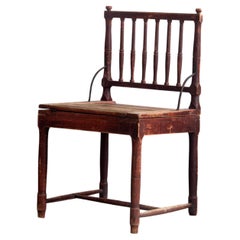 19th Century Swedish Folk Art Convertible Chair-Table