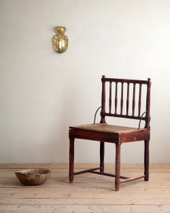 19th Century Swedish Folk Art Convertible Chair-Table