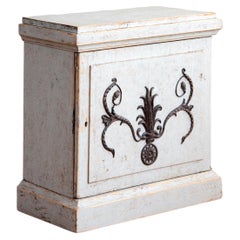 Vitrine sur pied suédoise de style gustavien tardif du XIXe siècle