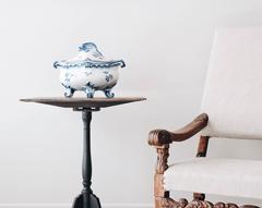 18th Century Swedish Rococo Faience Tureen