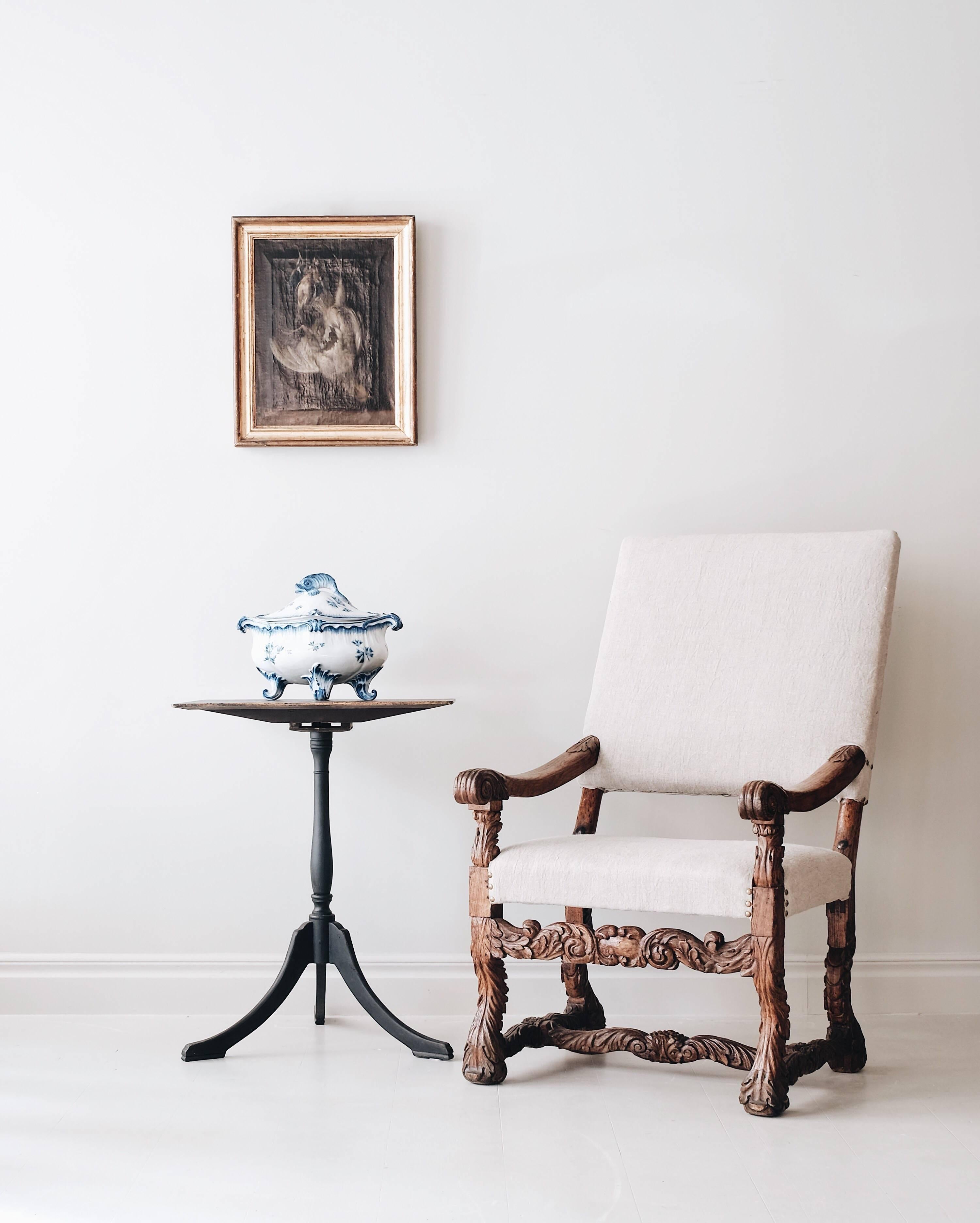 18th Century and Earlier 18th Century Swedish Rococo Faience Tureen