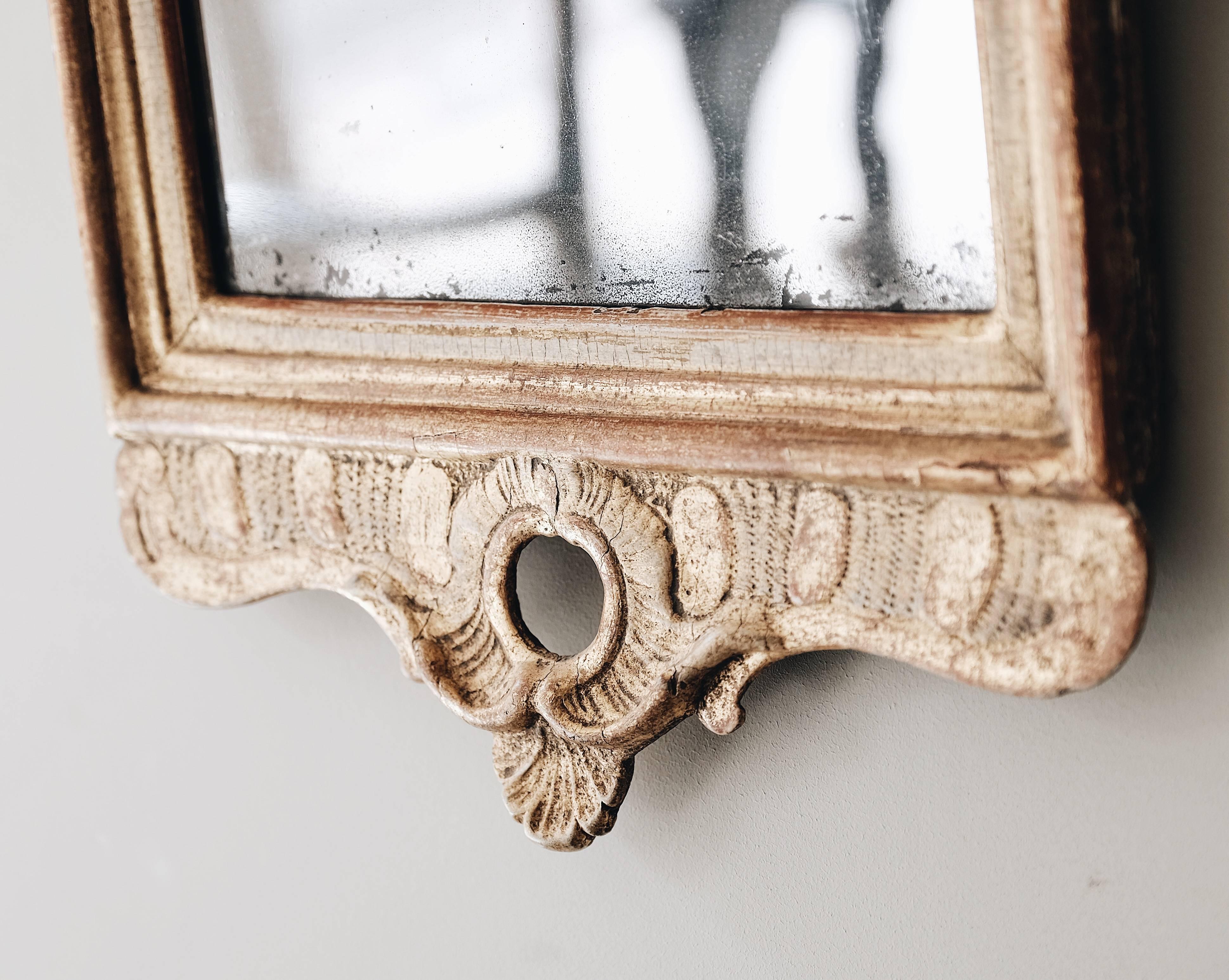 Swedish 18th Century Gustavian Gilt-Wood Mirror