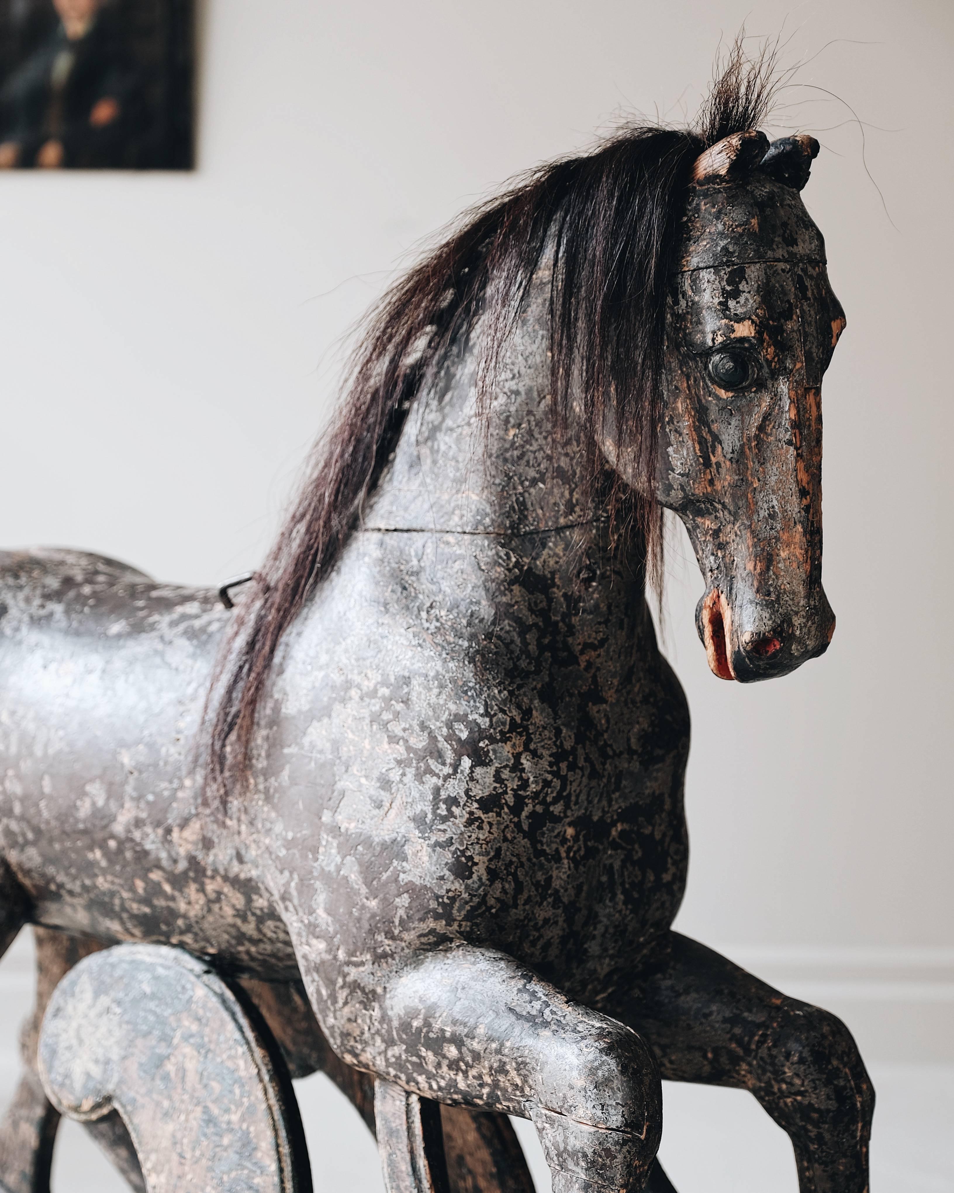 Hand-Painted 18th Century Rocking Horse