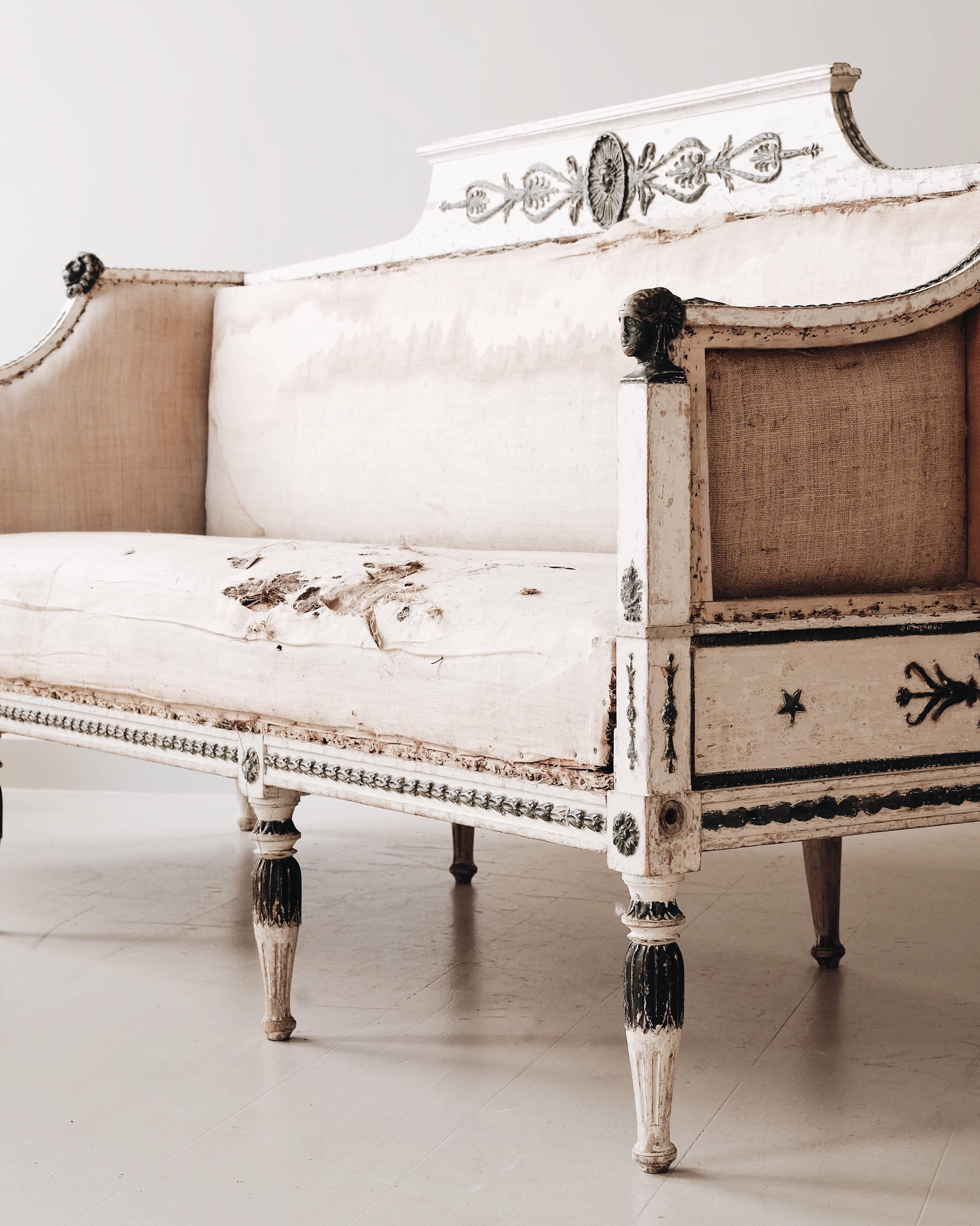 Swedish 19th Century Gustavian Sofa