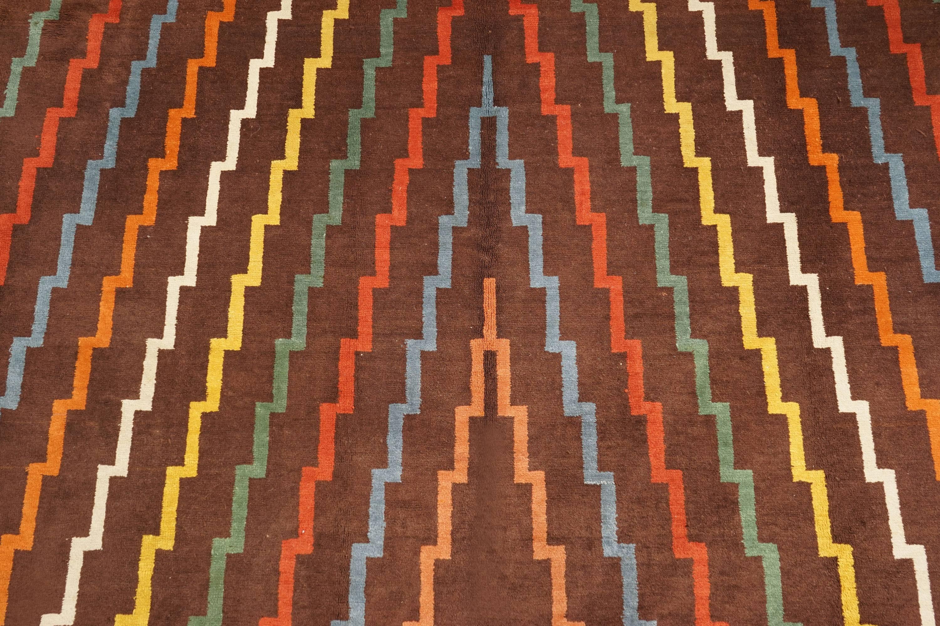 French 1940s Art Deco Rug For Sale