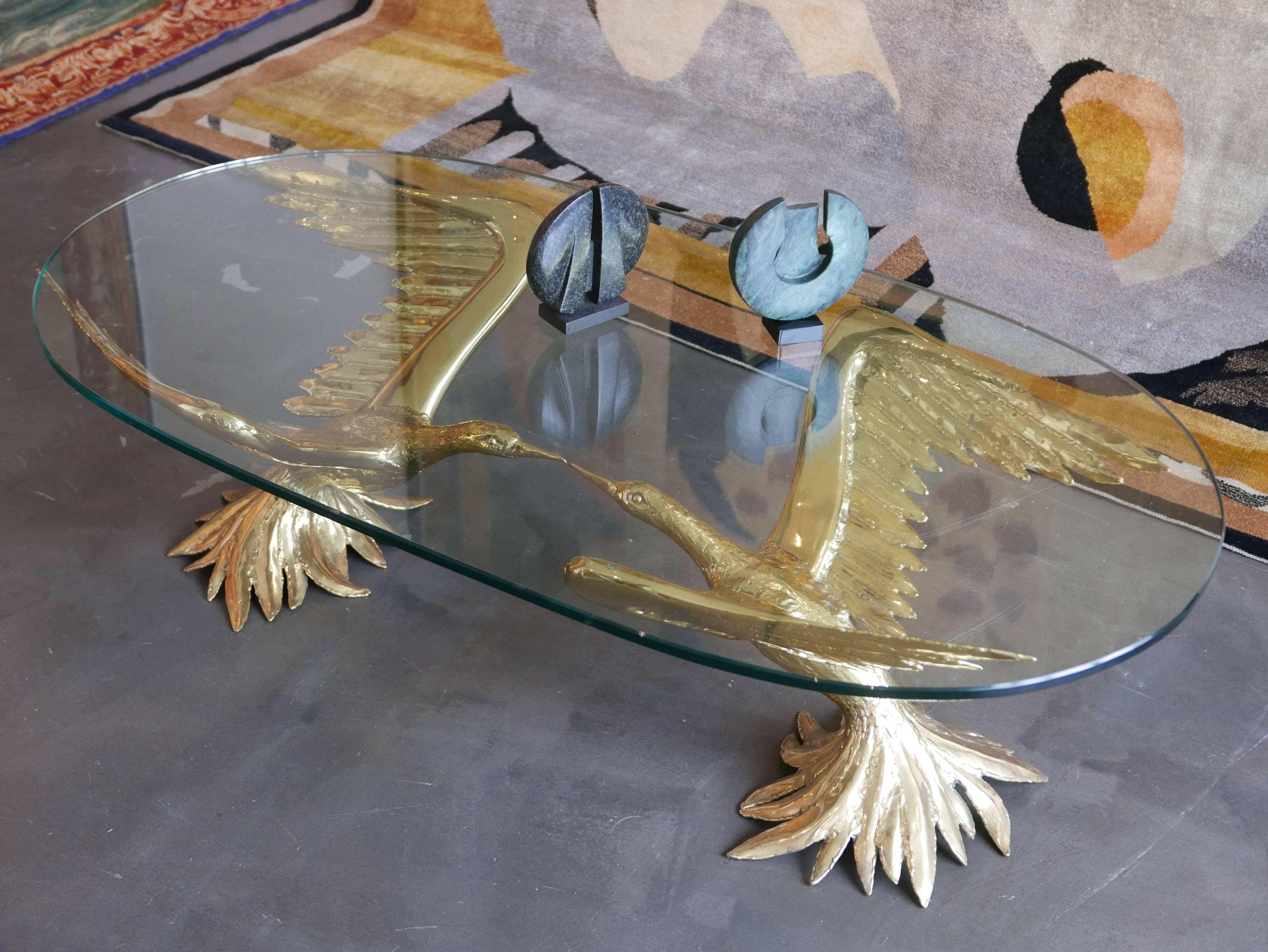 French Jacques Duval Brasseur's Original, 1970s, Coffee Table For Sale