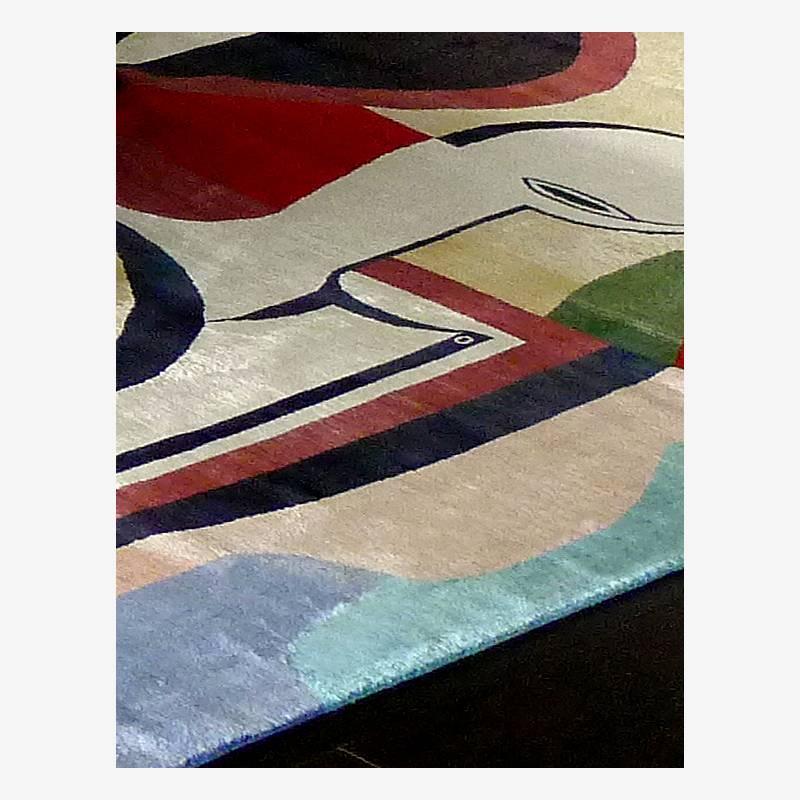 Egyptian A Contemporary Carpet After Auguste Herbin For Sale