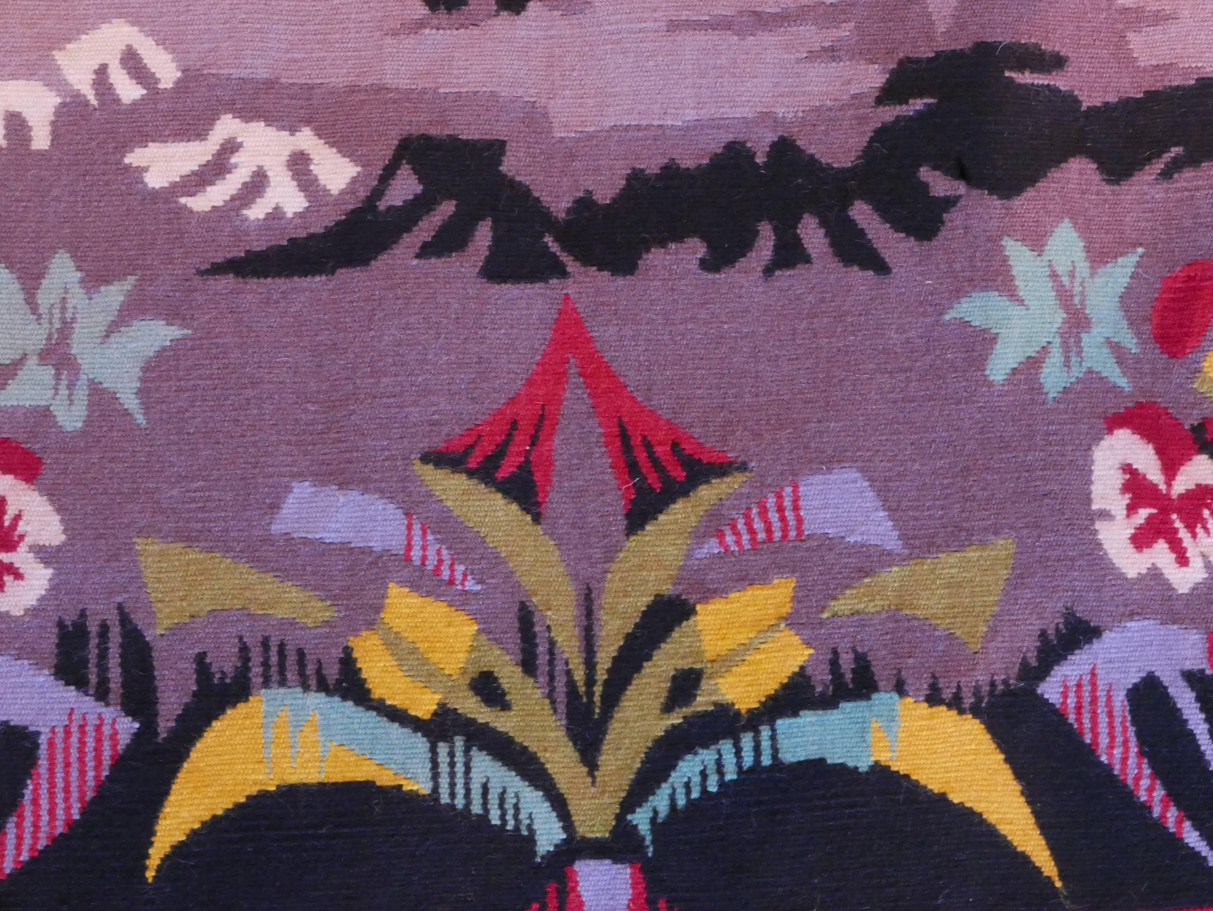 Lucien Coutaud 1950s Original Aubusson Tapestry In Excellent Condition In Paris, FR