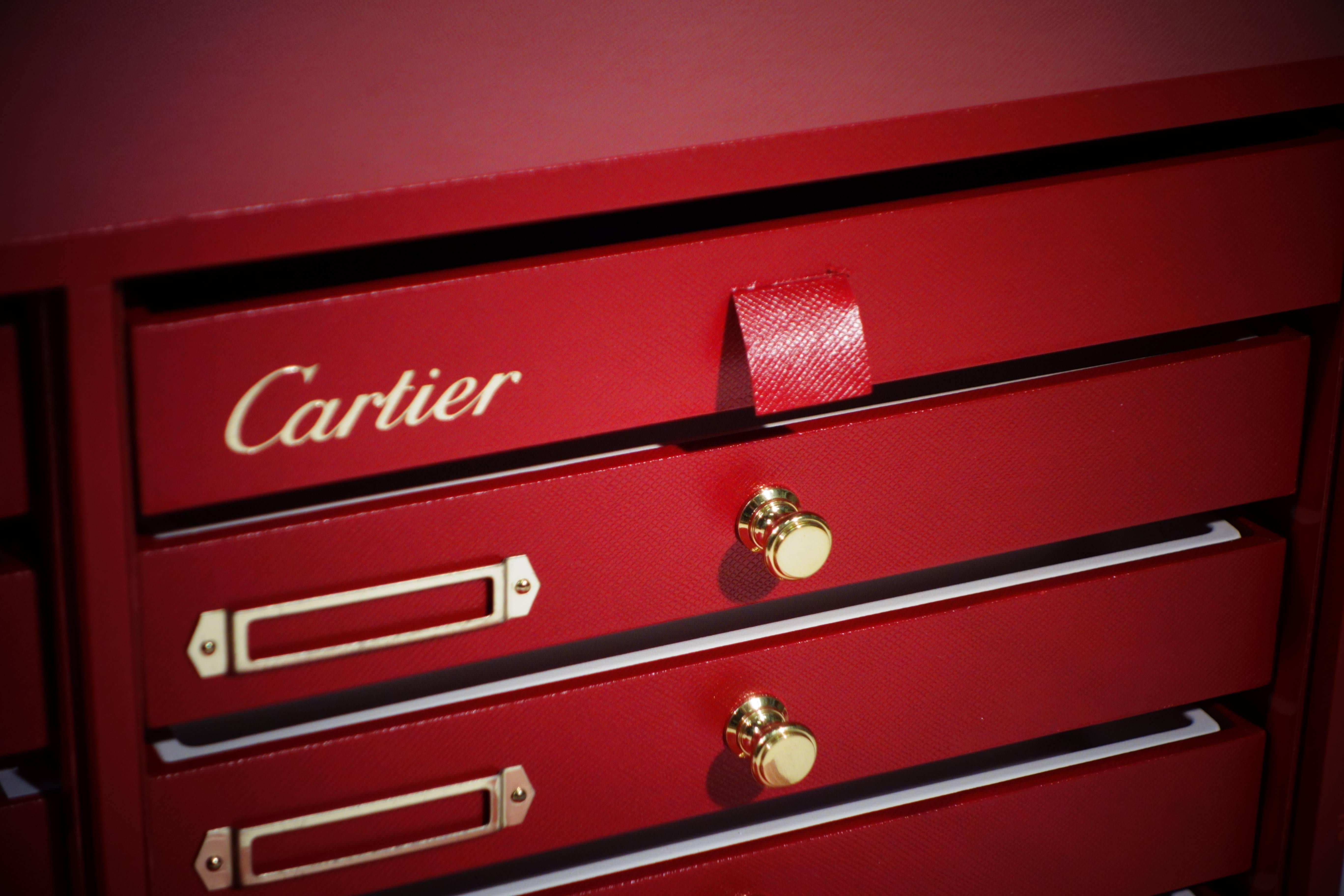 1980s Cartier Watch Box for Accessories In Good Condition In Haguenau, FR