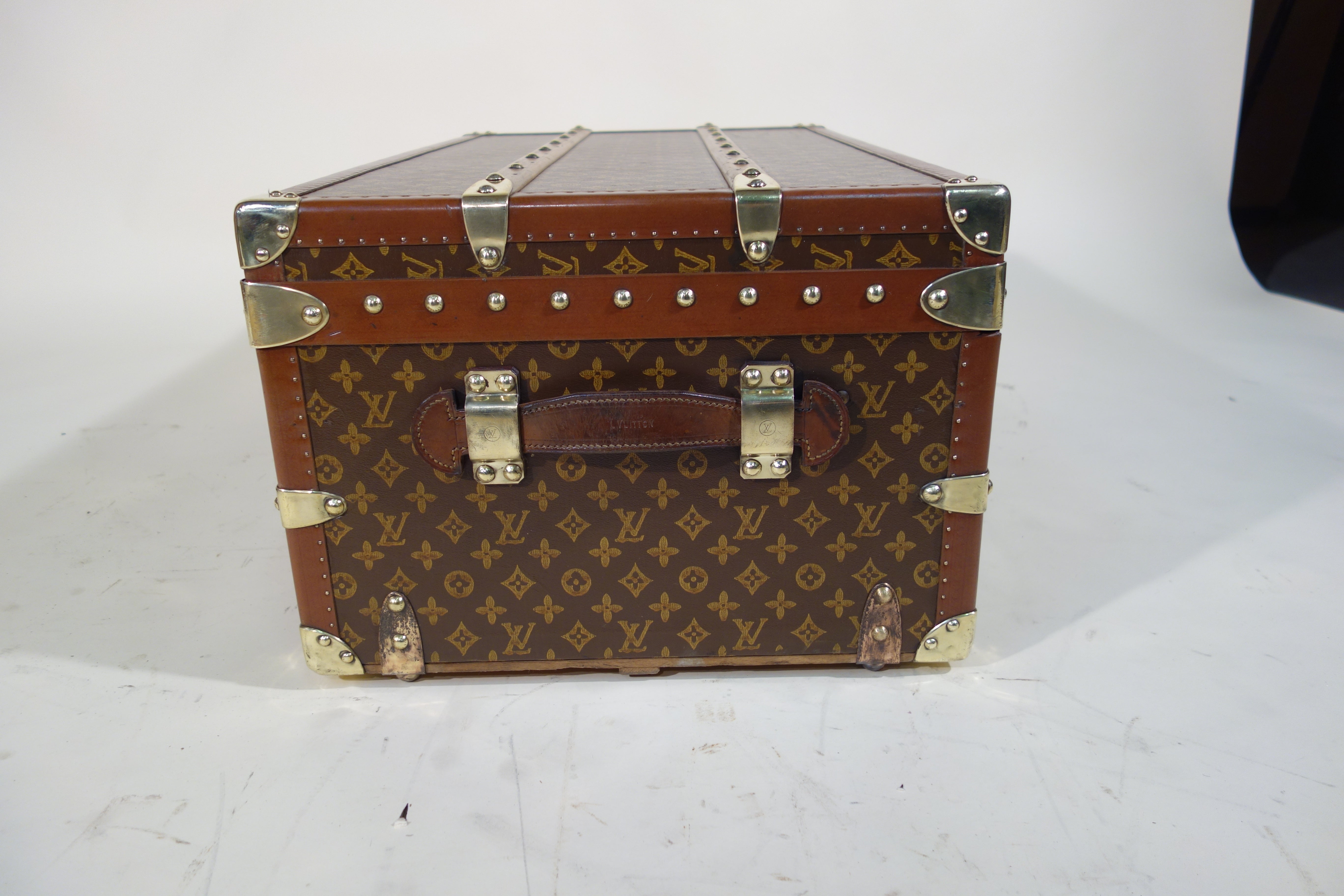 1950s Louis Vuitton Cabin Trunk Or Malle Cabine Au Pochoir At 1stdibs