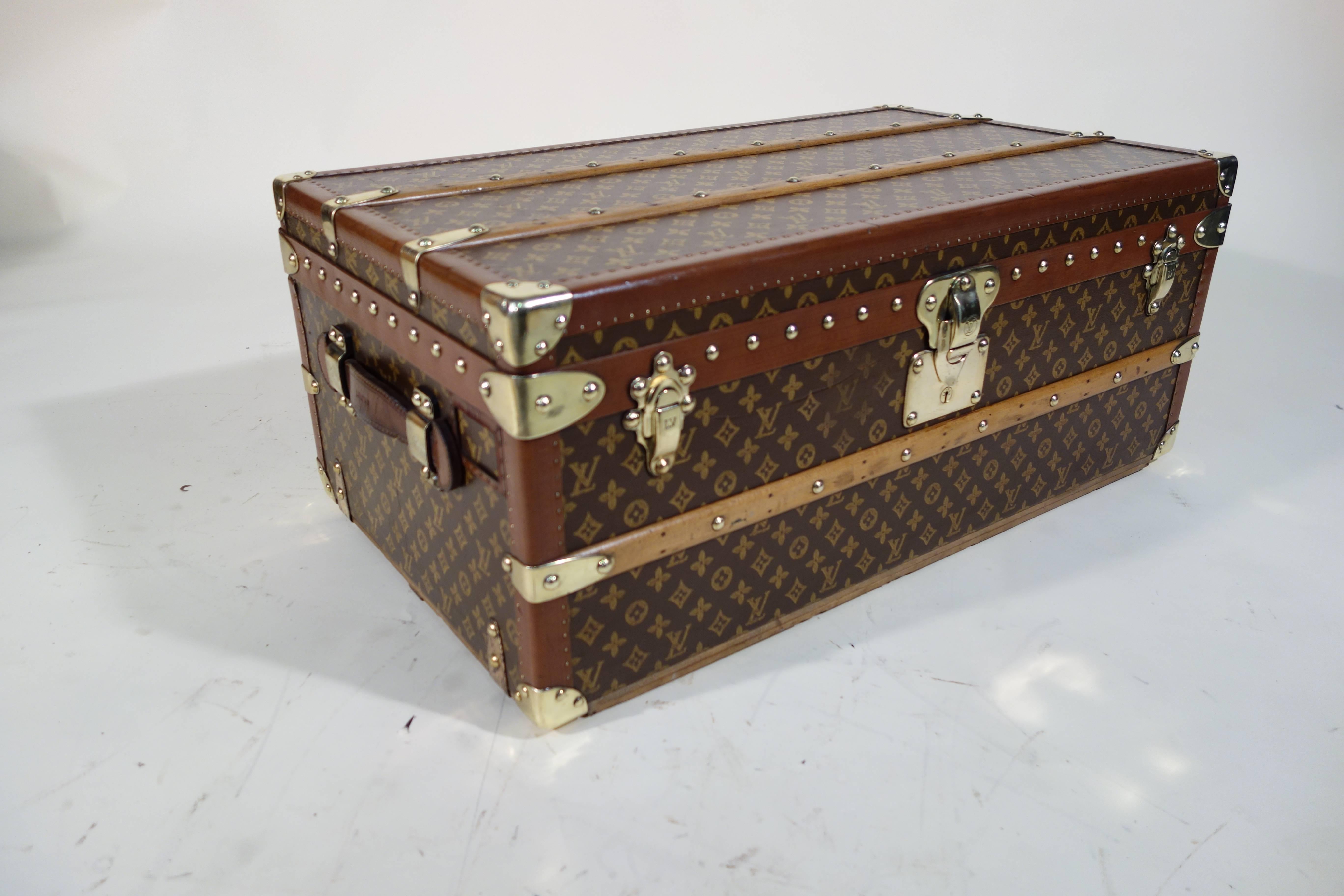 1950s Louis Vuitton Cabin Trunk or Malle Cabine Au Pochoir 2