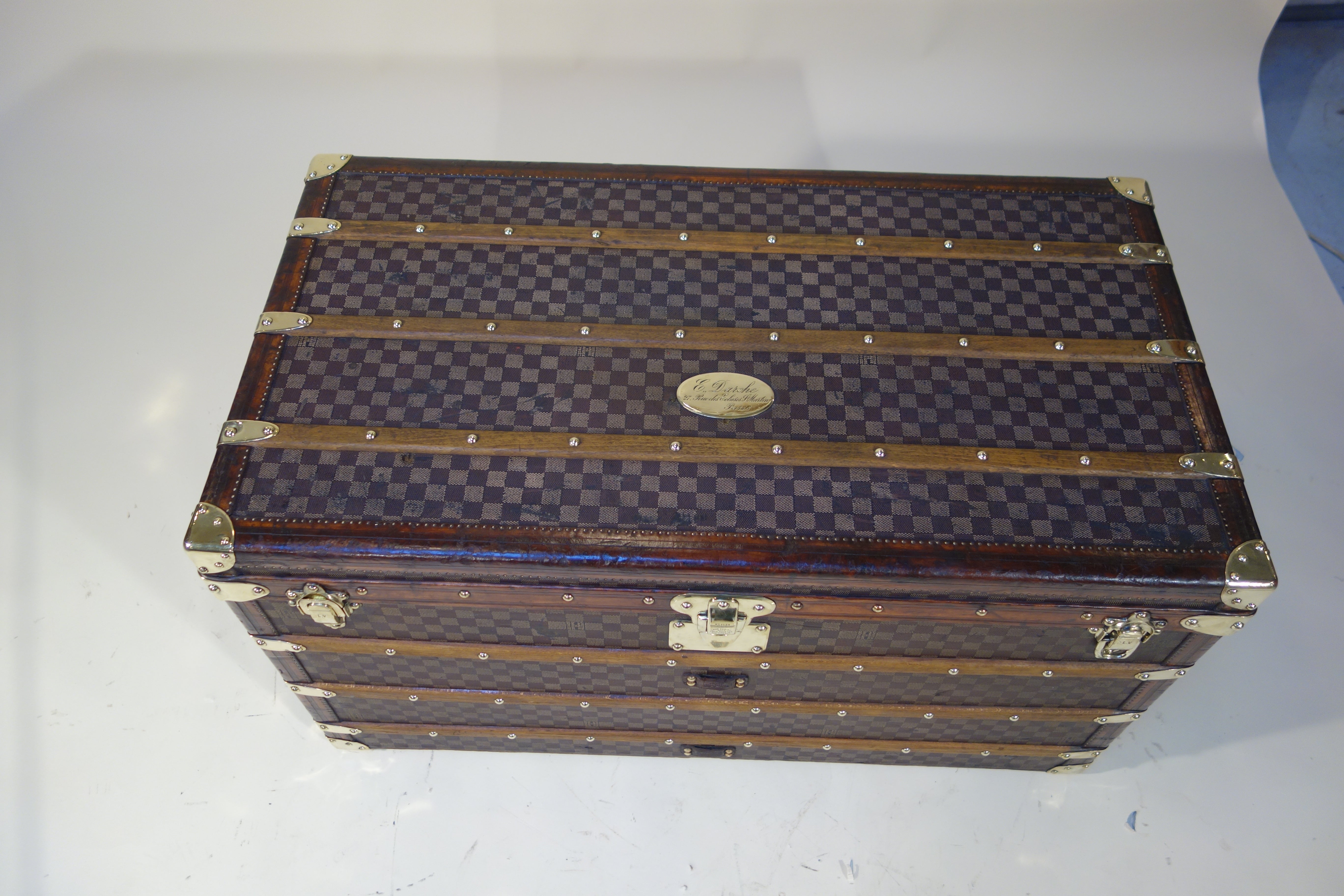 18 Louis Vuitton Steamer Damier Trunk Special Year At 1stdibs