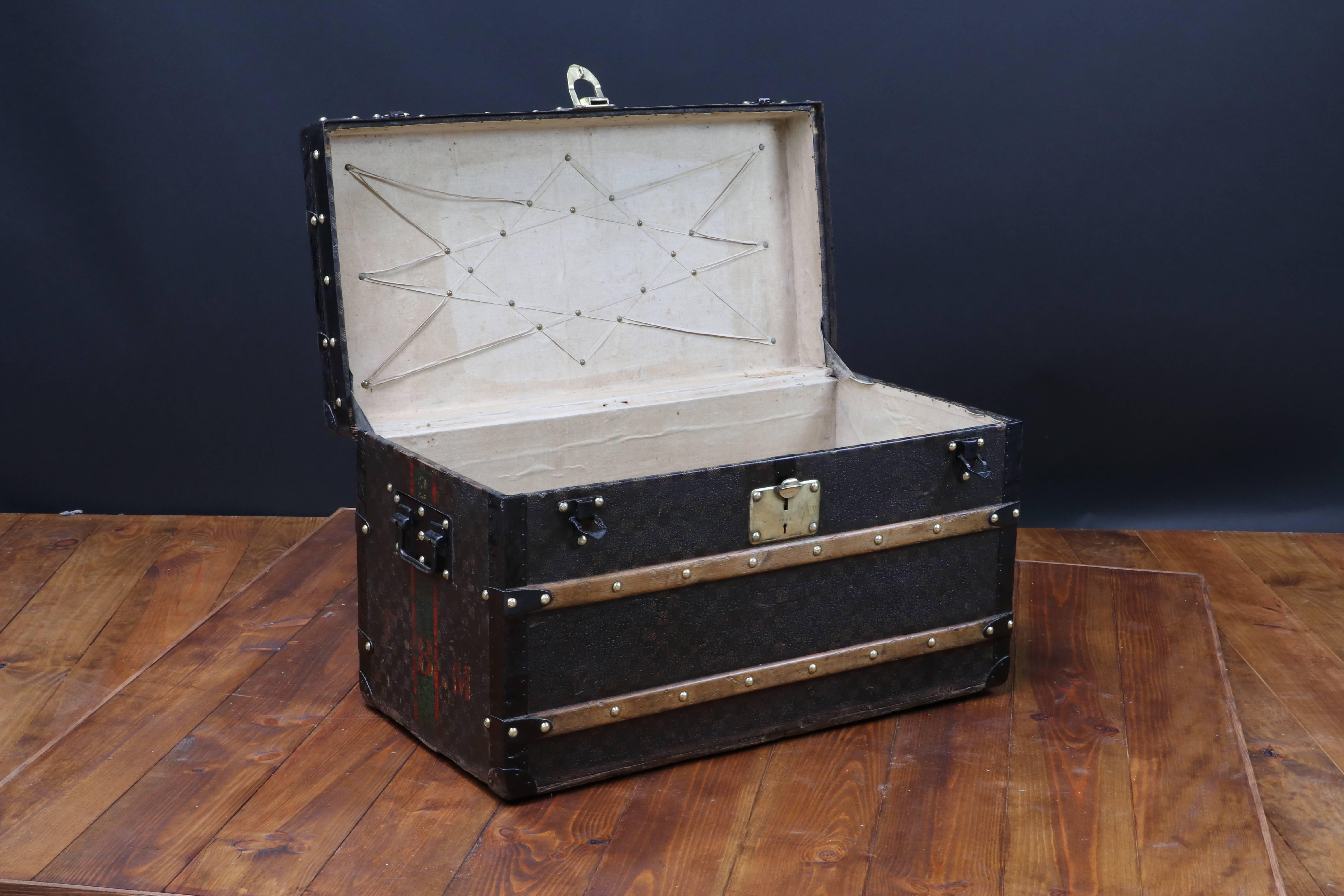 French 1900s Louis Vuitton Damier Canvas Trunk