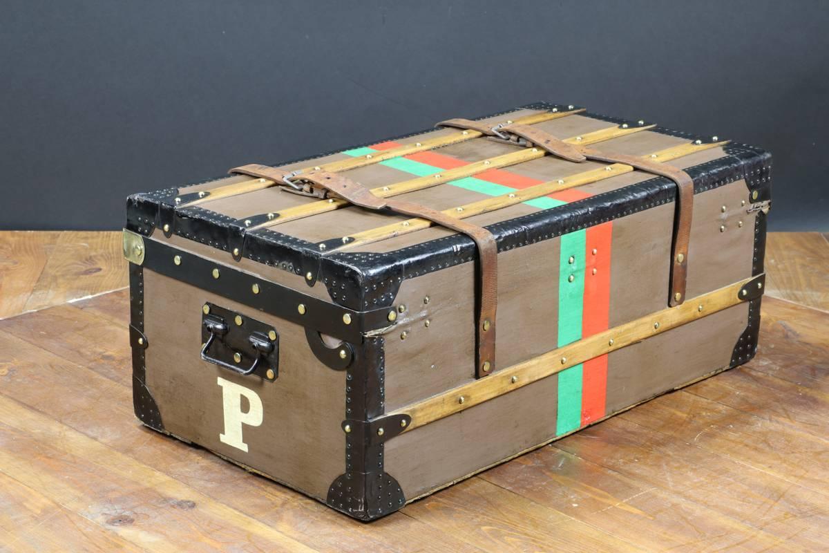 1930s Moynat Cabin Trunk Marquise De Preault 2