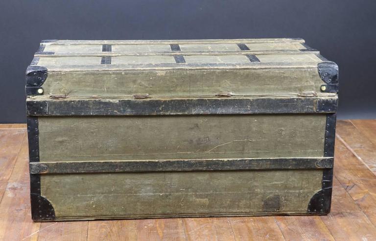 1870s Louis Vuitton Grey Trianon Canvas Trunk at 1stDibs