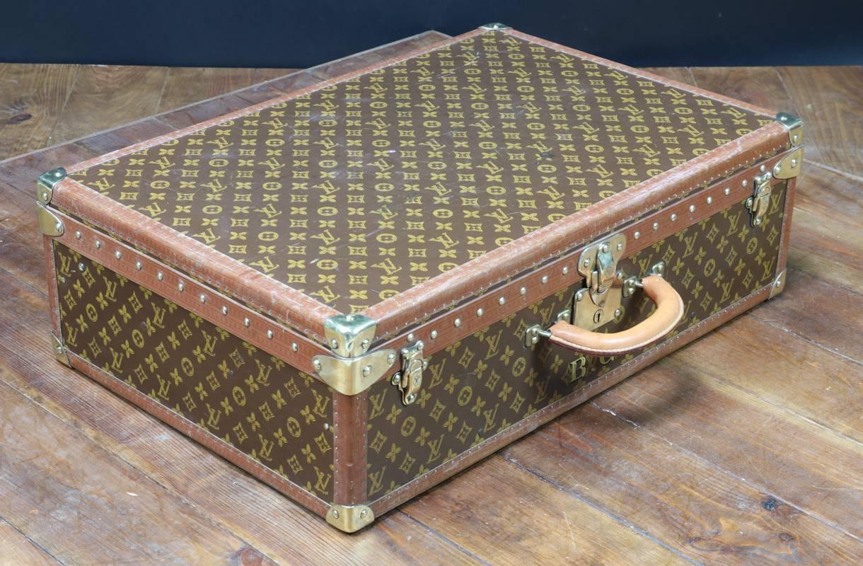 Mid-20th Century 1950s Louis Vuitton Monogram Suitcase