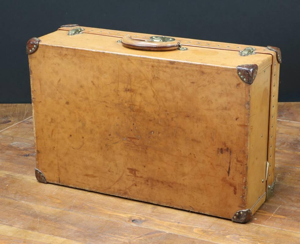 French 1930 Louis Vuitton Leather Suitcase 