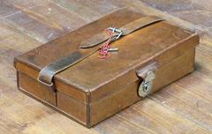 1920s Moynat Toilet Set Silver and Key