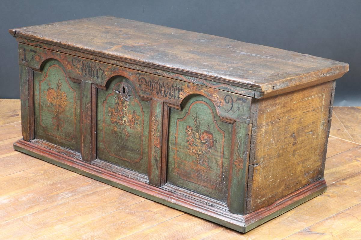 Chest, Trunk Polychrome, 1797  For Sale 1