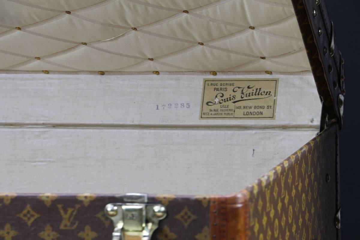 French 1910s Louis Vuitton Monogram High Trunk