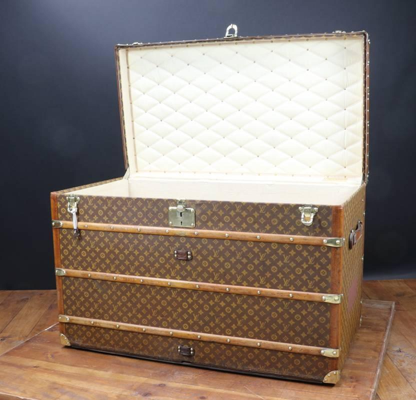 Early 20th Century 1910s Louis Vuitton Monogram High Trunk