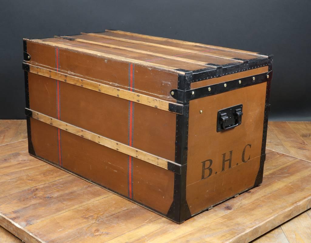 1900s, Louis Vuitton Steamer Trunk in Brown Canvas 4