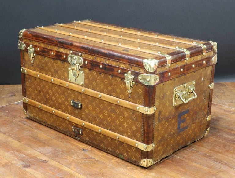 Early 1900's Lv Steamer Trunk