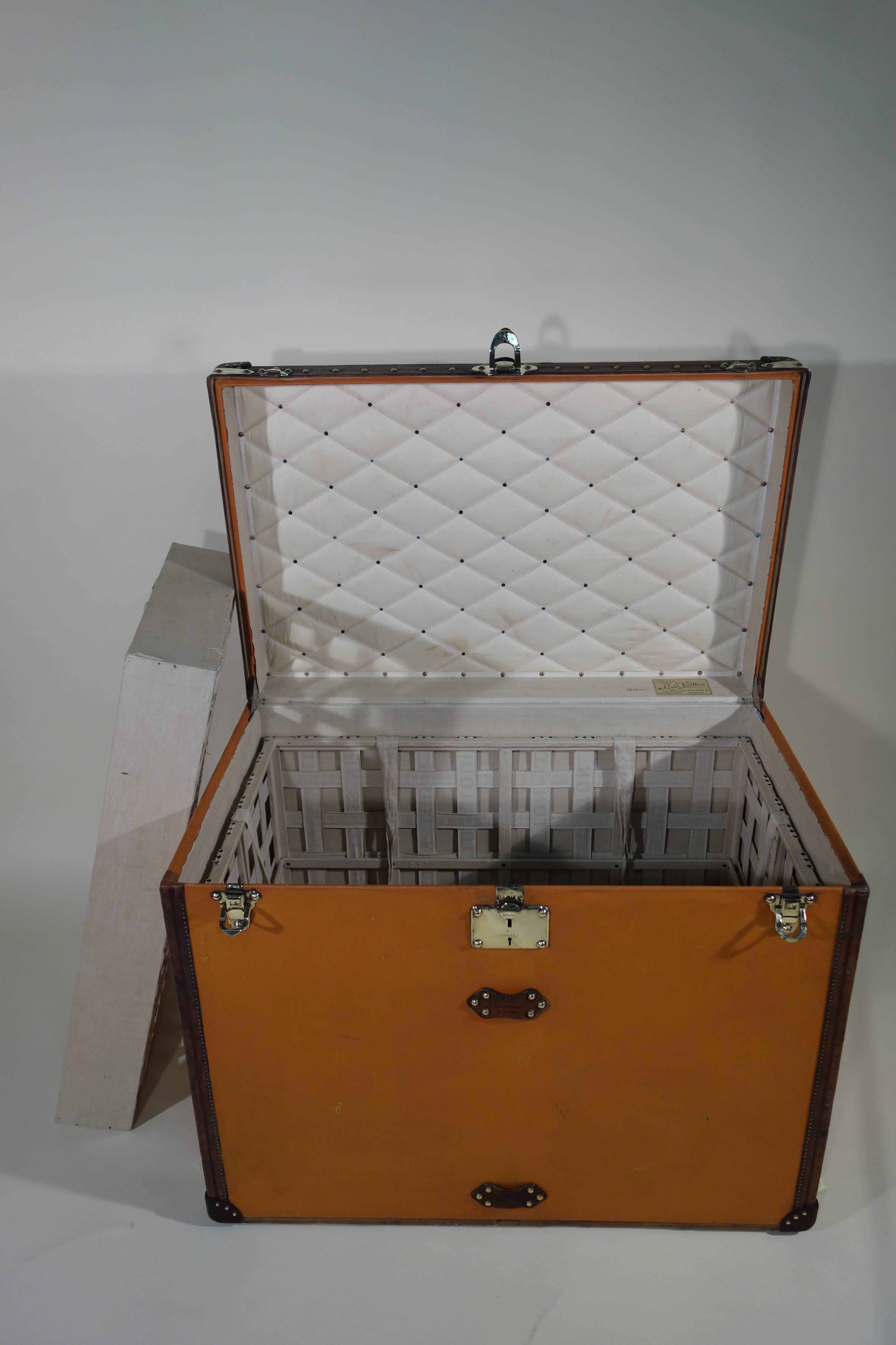 Louis Vuitton Orange Vuitonitte Trunk In Excellent Condition In Haguenau, FR