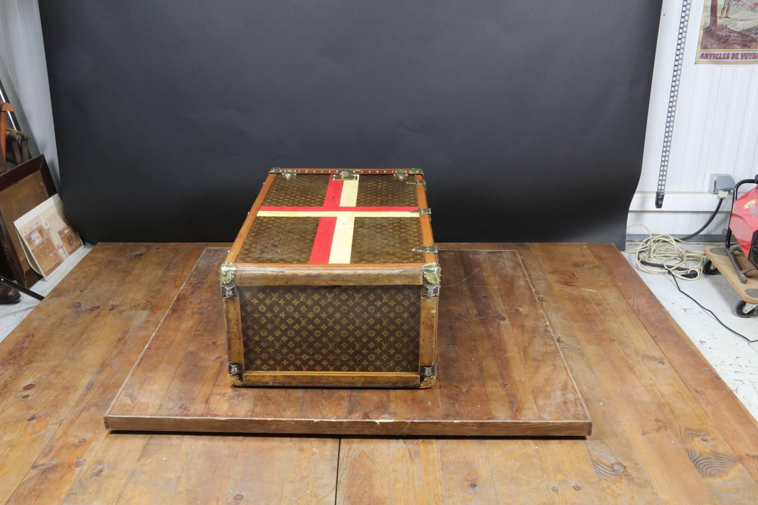 1930s Louis Vuitton Lilly Pons Monogram Trunk 30 Pairs of Shoes 2