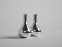Jens Quistgaard Cast Metal Candleholders for Dansk, 1960s