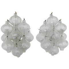 Mid-Century Modern Vintage Tulipan Sconces by J.T. Kalmar Vienna, Austria, 1960