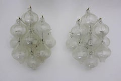 Mid-Century Modern Vintage Tulipan Sconces by J.T. Kalmar Vienna, Austria, 1960