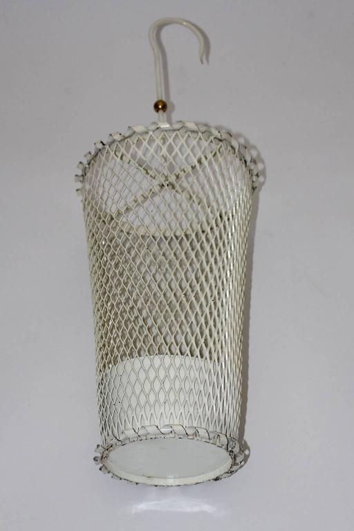 White Umbrella Stand by Mathieu Mategot France c.1950 For Sale at 1stdibs