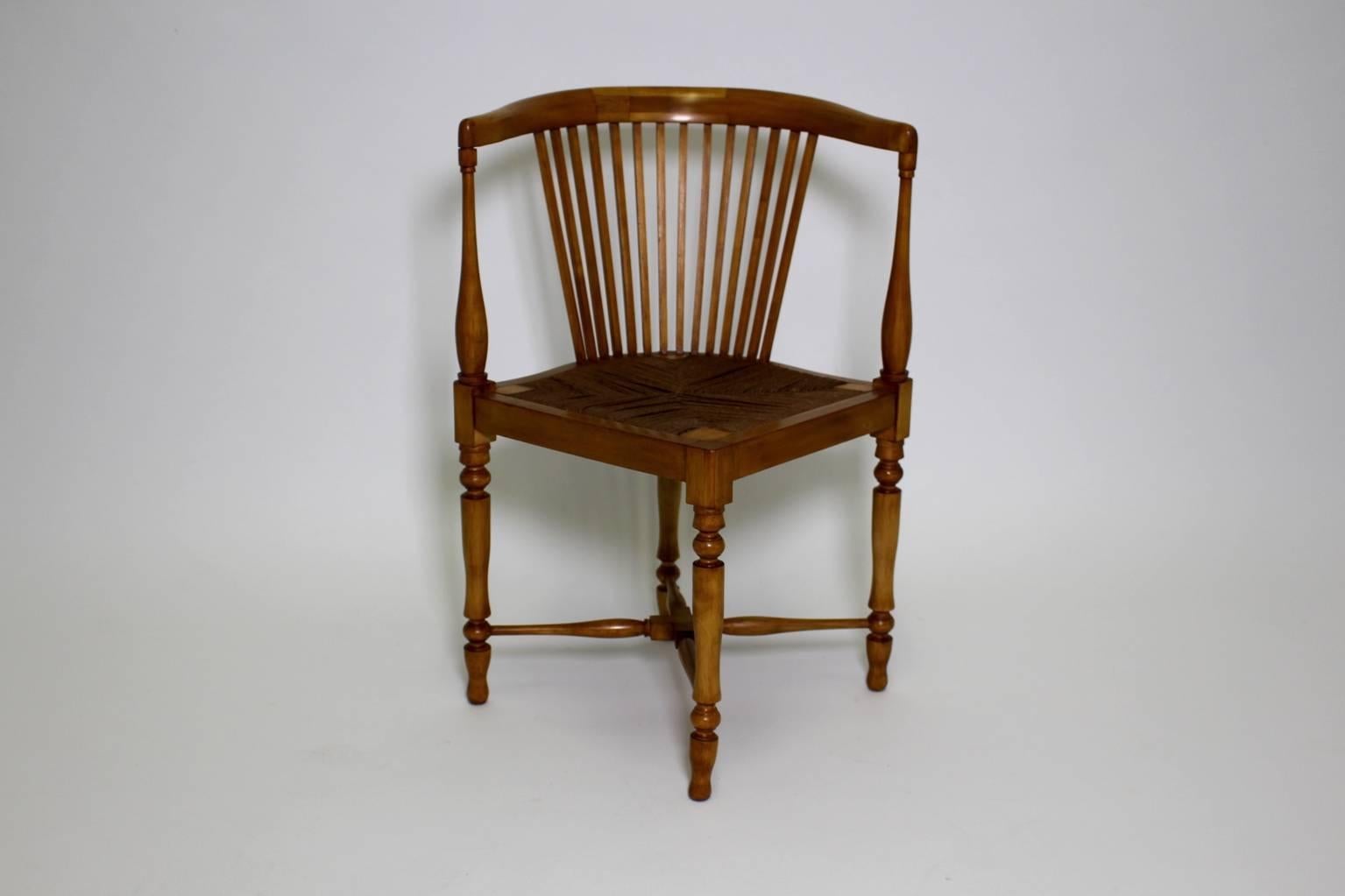 Autrichien Fauteuil d'angle ou chaise vintage Jugendstil Adolf Loos, Vienne, circa 1900 en vente