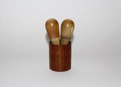 Mid Century Modern Carl Auböck Salt and Pepper Shakers Tableware Vienna 1950s