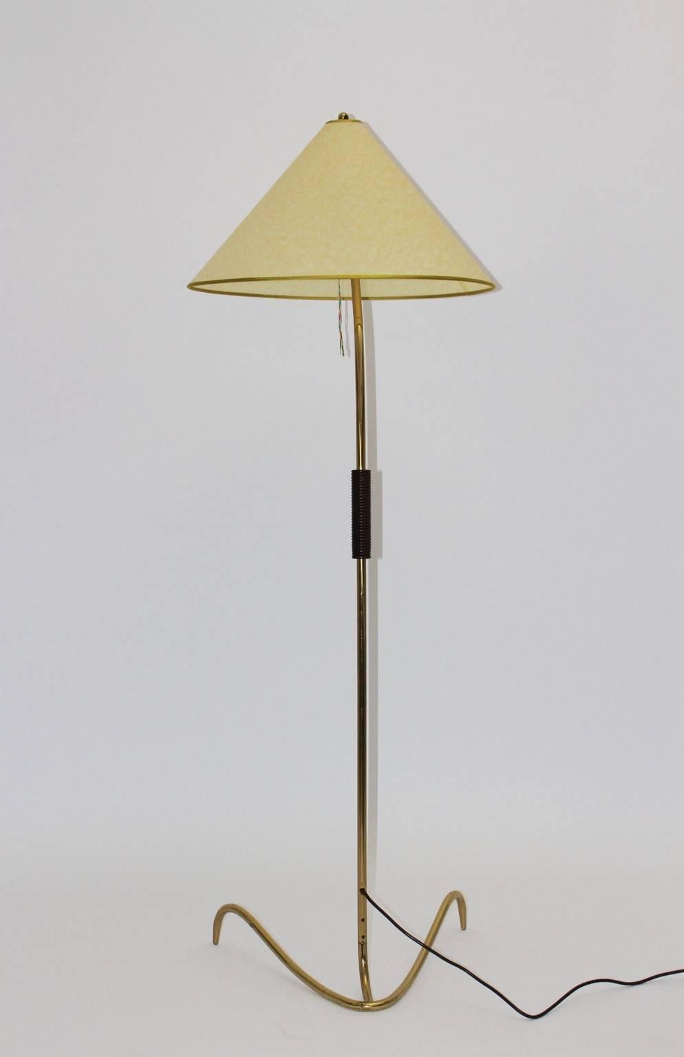 Mid-Century Modern Floor Lamp Attributed to Kalmar 1950s Vienna 1