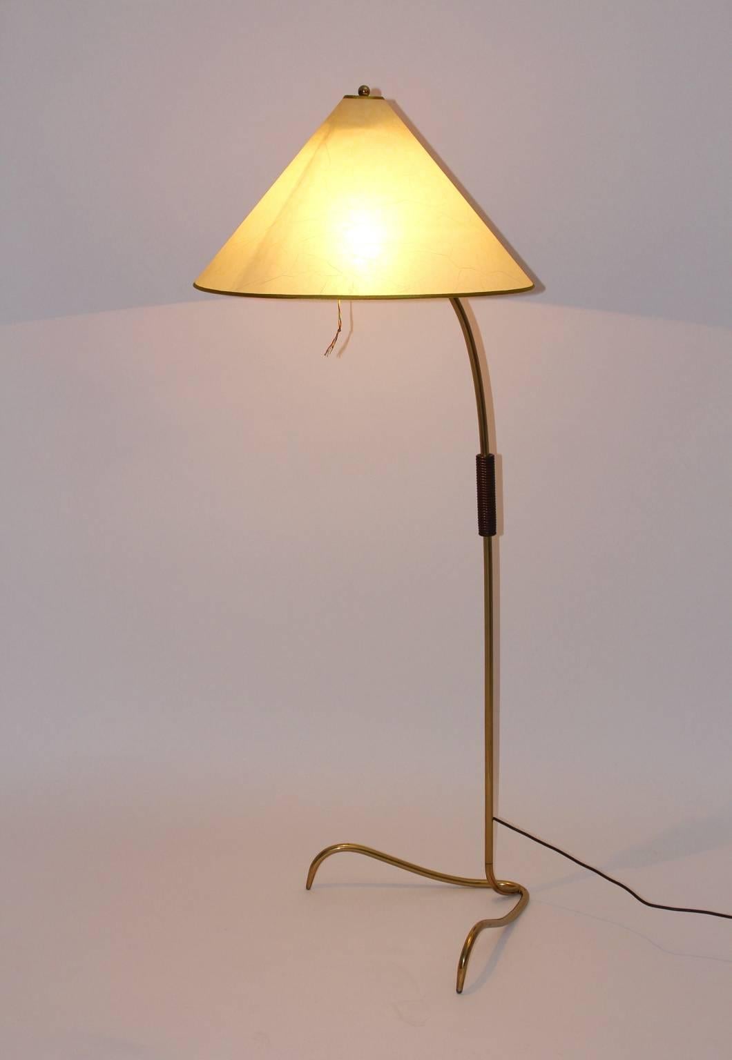 Austrian Mid-Century Modern Floor Lamp Attributed to Kalmar 1950s Vienna