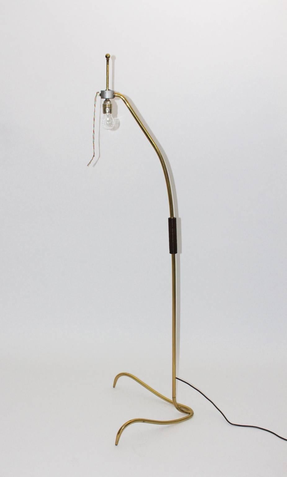 Mid-Century Modern Floor Lamp Attributed to Kalmar 1950s Vienna 2