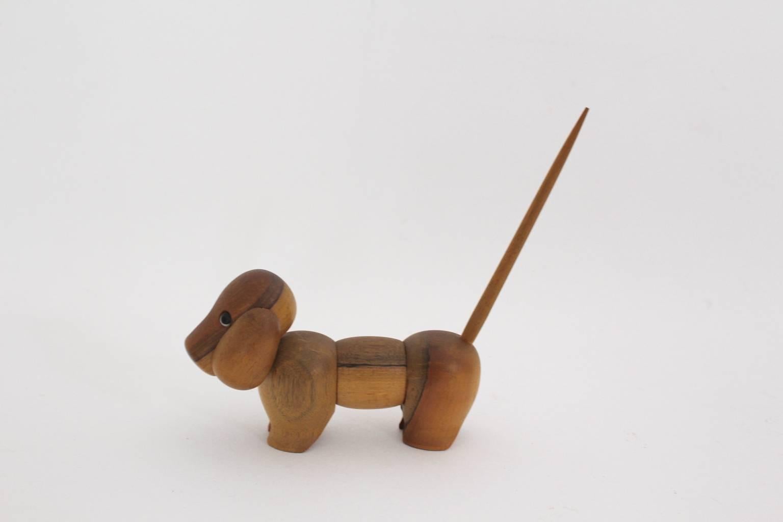 Selección Vintage de Siete Animales de Madera de Teca Moderna Escandinava, Años 60 Dinamarca en Bueno estado para la venta en Vienna, AT