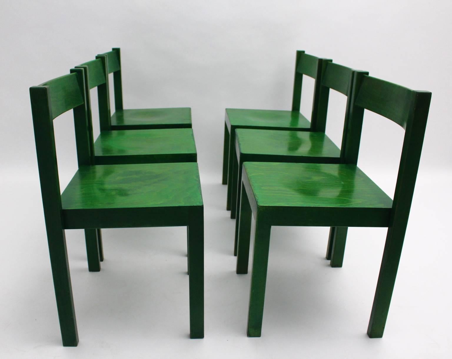 Mid-Century Modern  Carl Auböck Set of Six Dining Chairs Vienna 1956