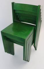 Carl Auböck Set of Six Dining Chairs Vienna 1956