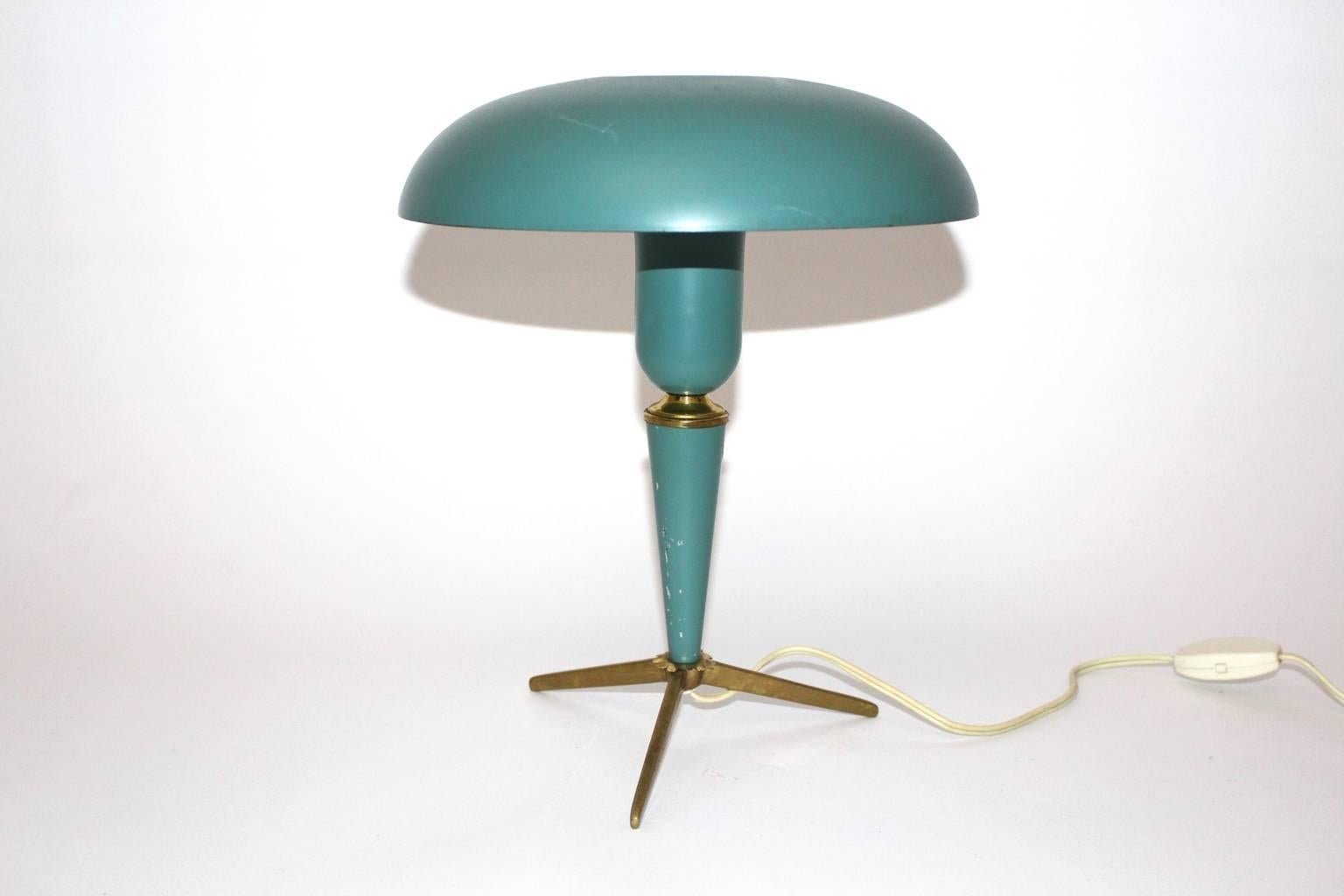 Lacquered Mid Century Modern Vintage Table Lamp Louis Kalff for Philips Netherlands 1958 For Sale