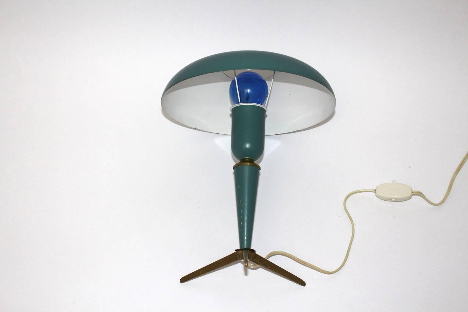 Mid Century Modern Vintage Table Lamp Louis Kalff for Philips Netherlands 1958 In Good Condition For Sale In Vienna, AT